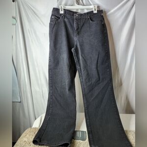 Riders Black Wash Relaxed Pants Size is 14M